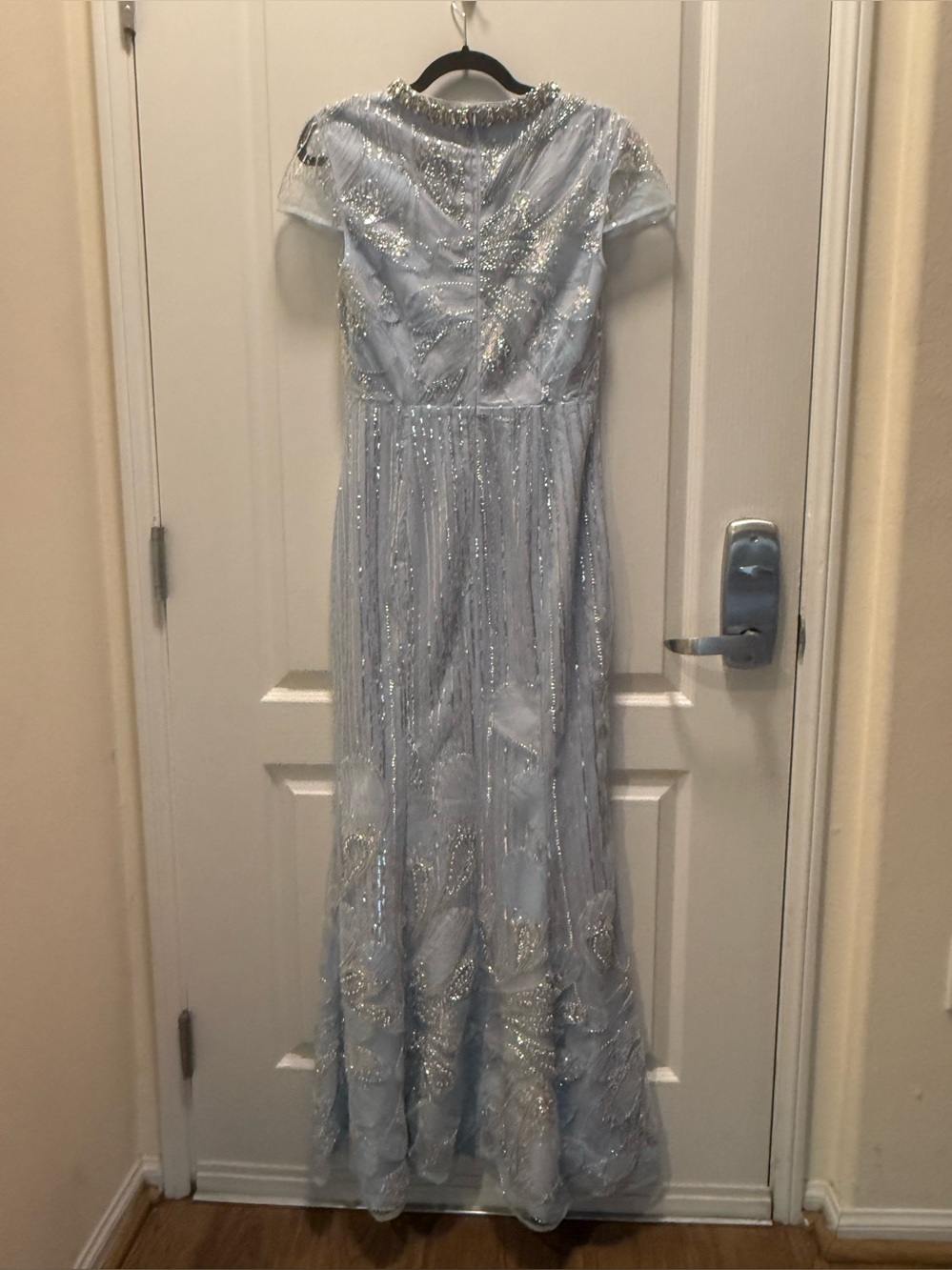 ELLIATT Annabelle Embellished Evening Gown Blue Wedding Guest Dress size S NWT - Picture 9 of 11